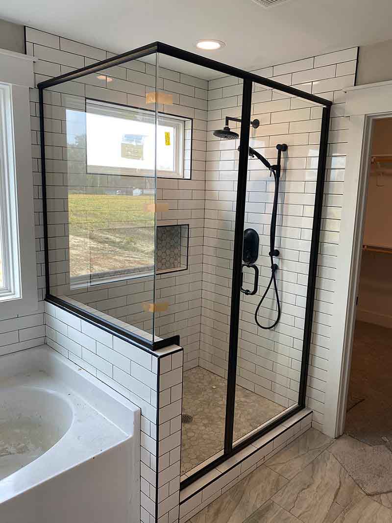frameless glass shower enclosures in Raleigh