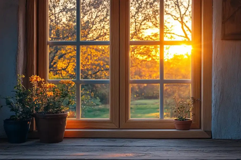 Low-E glass window promoting energy efficiency in homes