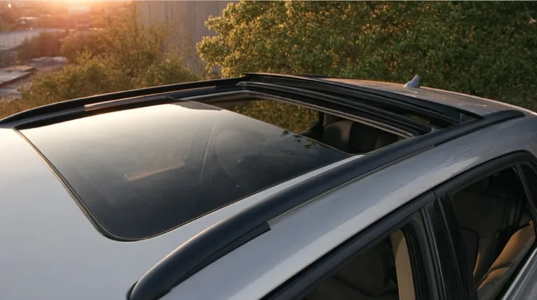 Sliding sunroof with wind deflector in NC vehicle