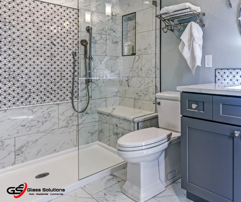 built-in shower benches for shower storage